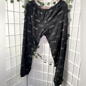 Glitter Logo Campus Lounge Sweat Pants, Victorias Secret PINK Large / 170/180A